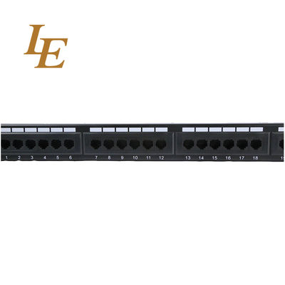 1U UTP 24 Port Cat5E Cat6 UTP Patch Panel