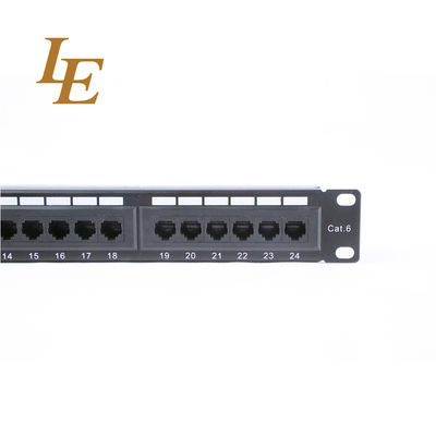 1U UTP 24 Port Cat5E Cat6 UTP Patch Panel