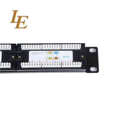 1U UTP 24 Port Cat5E Cat6 UTP Patch Panel