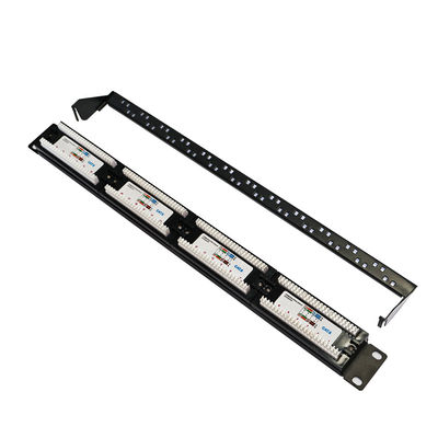 RJ45 Jacks Network Patch Panel for Networking and Network Cabling System 1U Height
