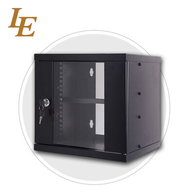 Compact Server Rack Cabinet 10 Inch Single Section Wall Mount Mini Cabinet Designed for Secure Storage and Space Utilization