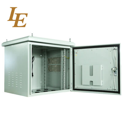 19inch IP54 IP65 Outdoor Metal Cabinet Enclosure Dust And Water Resistance Enclosure With 2 Fans Cooling