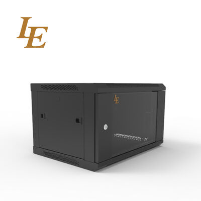 Server Rack Cabinet 19 Inch Wall Mount Network Cabinet 4U 18U with Tempered Glass Door and Static Loading Capacity of 100kg