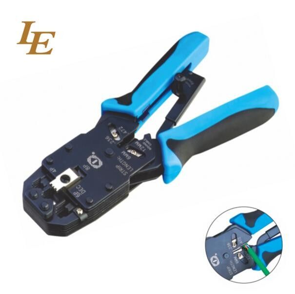 Modular Tool For Crimping Stripping Cutting Network Wiring