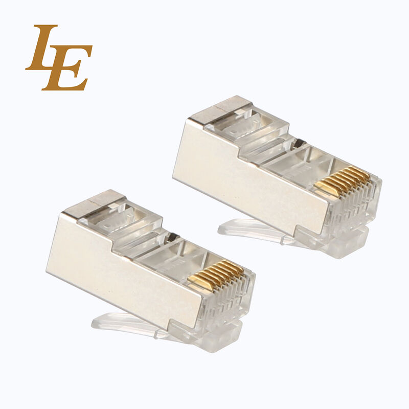 FTP 8P8C Copper Ethernet RJ45 Connector Cat5e Cat6 Cat6A 3U Modular Plug