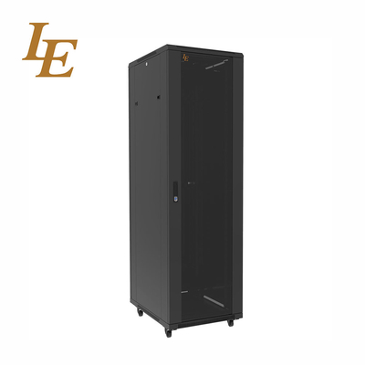 Cabinet de red de acero laminado en frío de 18U para carga estática de 800 kg