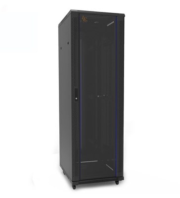 18U Server Rack Cabinet con banda de alimentación opcional para mejorar el rendimiento de la red