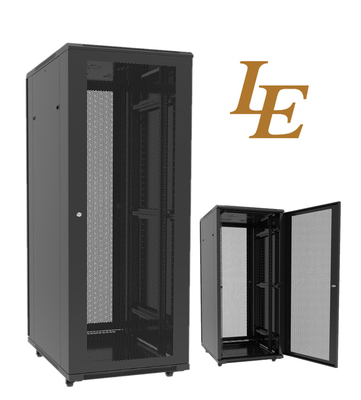 Cabinet de red de rack de servidor SPCC personalizado con puerta ventilada 19 pulgadas 12U