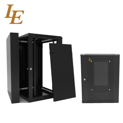 6u 9u Servidor Cabinet de red de montaje en la pared con caja trasera de 19 pulgadas