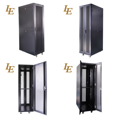 Cabinet de servidor de red de 19 pulgadas 42U con puerta de malla de carga 1500 KG