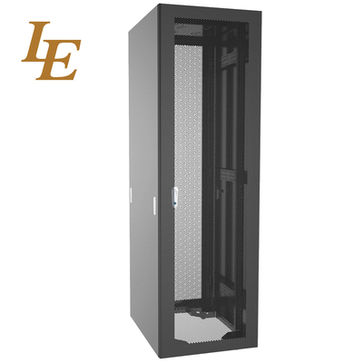 27U Estándar 19 pulgadas Centro de datos Rack de servidores 42U piso de cristal de pie Puerta de la red del gabinete