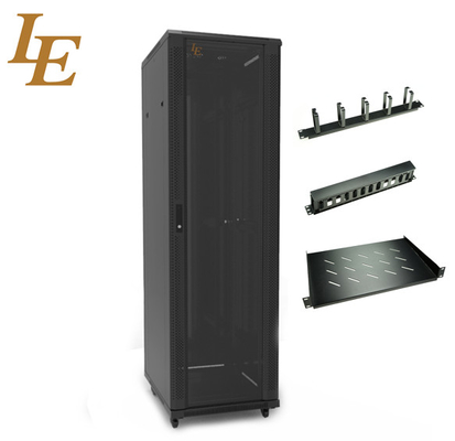 Cabinet de rack de servidor de alta capacidad 42u para una solución fácil de instalación y gestión de cables