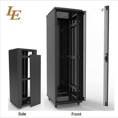 Clasico 12U Server Rack Cabinet con puerta de vidrio para el almacenamiento de equipos de comunicación