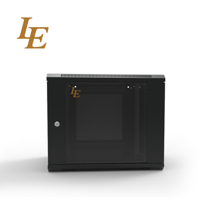 4U -18U gabinete de servidor de pared con cerradura redonda pequeña puerta de cristal desmontado CE / ISO