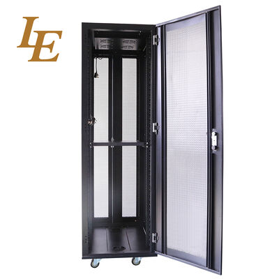 Server Rack Cabinet 42U 19 Inch Floor Standing Network Rack Cabinet with Multiple Depth Options and Durable Surface Treatment
