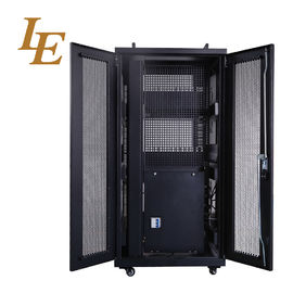 19 pulgadas aseguran el gabinete del estante del servidor, tipo gabinete de las puertas de la red de datos con las manijas