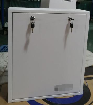 Caja de bloqueo NVR de acero pesado Revestimiento de seguridad de montaje en la pared para CCTV. Sistemas de vigilancia, diseño ventilado con cable incorporado18