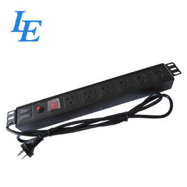 Las maneras de la PDU 8 del metro de poder de 19 pulgadas 1u 10a 220v ventilan la PDU de la red del interruptor para el gabinete