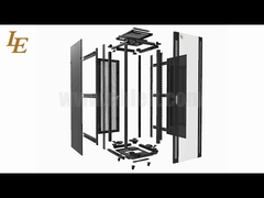 EA-18U - 47U 19 Armarios de equipos de datos de 19 pulgadas, bastidor de servidor móvil con estructura de aluminio
