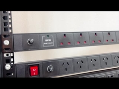 8 Way 19' PDU Aluminio Cubierta de servidor con interruptor